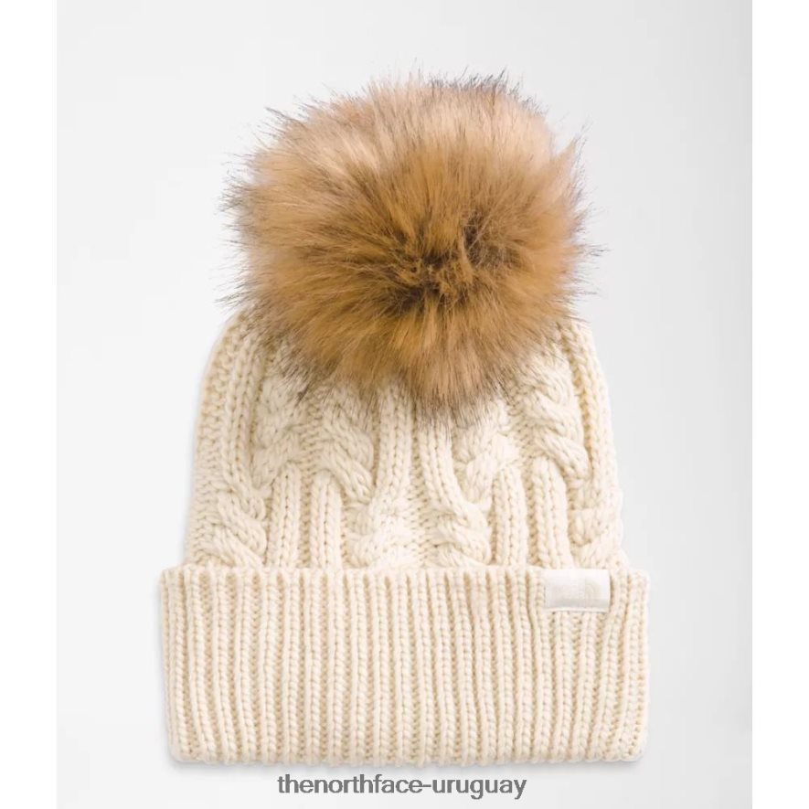 Gorro con pompón de pelo oh mega para mujer 2RRLTN5072 blanco The North Face