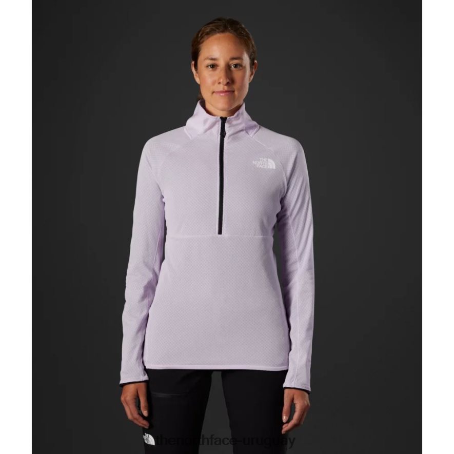 mujer cumbre serie futurofleece lt zip 2RRLTN4489 niebla de lavanda The North Face