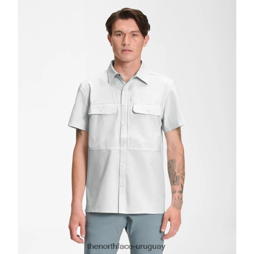 camisa de sol de manga corta sniktau para hombre 2RRLTN5862 gris The North Face