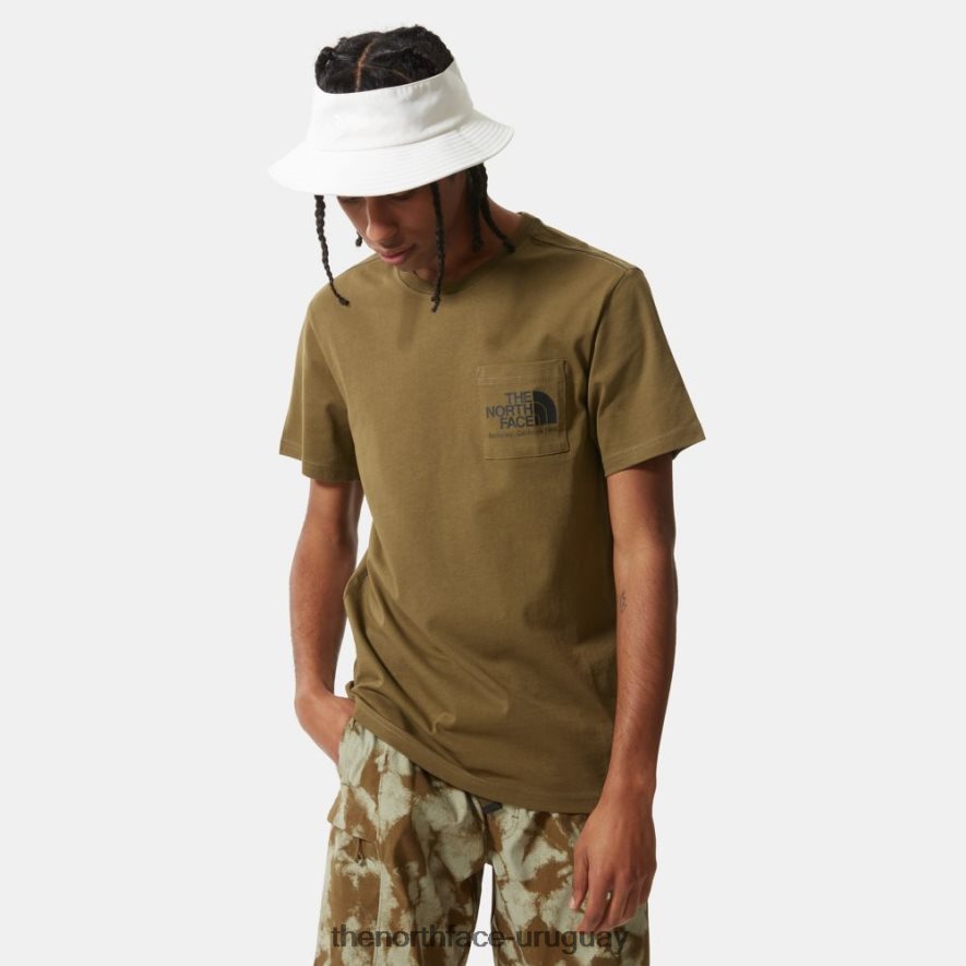 camiseta berkeley california hombre 2RRLTN887 oliva militar The North Face