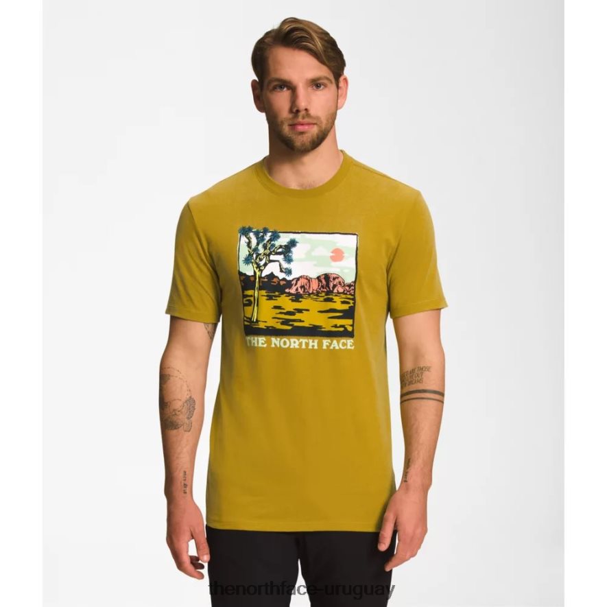 camiseta de manga corta con inyección gráfica para hombre 2RRLTN5450 oro mineral The North Face