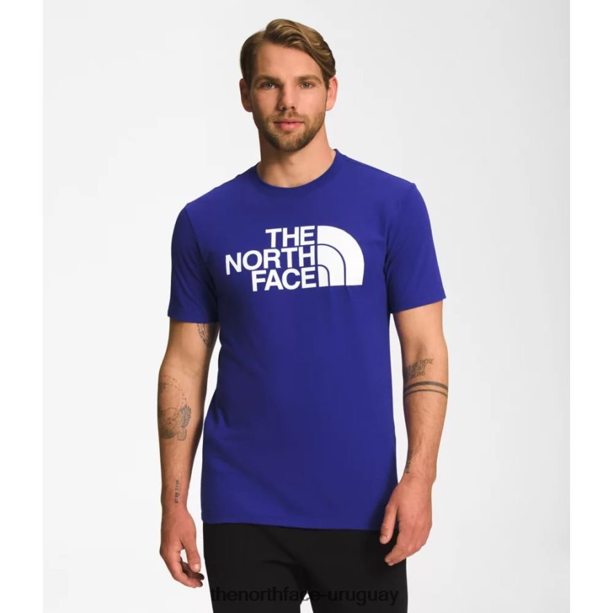 camiseta de media cúpula de manga corta para hombre 2RRLTN3451 lapislázuli azul The North Face