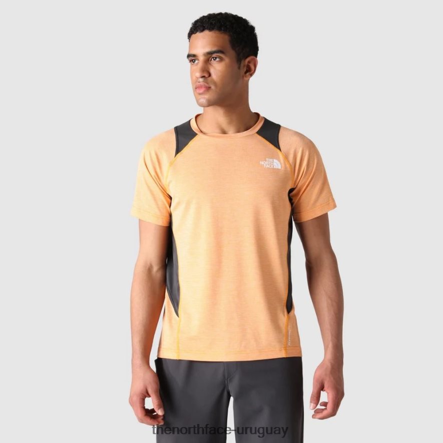 camiseta deportiva para hombre al aire libre glaciar 2RRLTN1245 naranja blanco The North Face