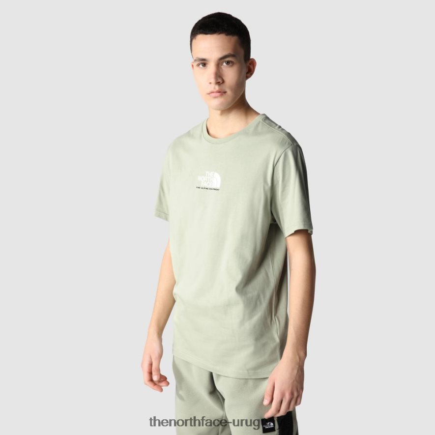 camiseta fina equipo alpino 3 para hombre 2RRLTN619 té verde The North Face