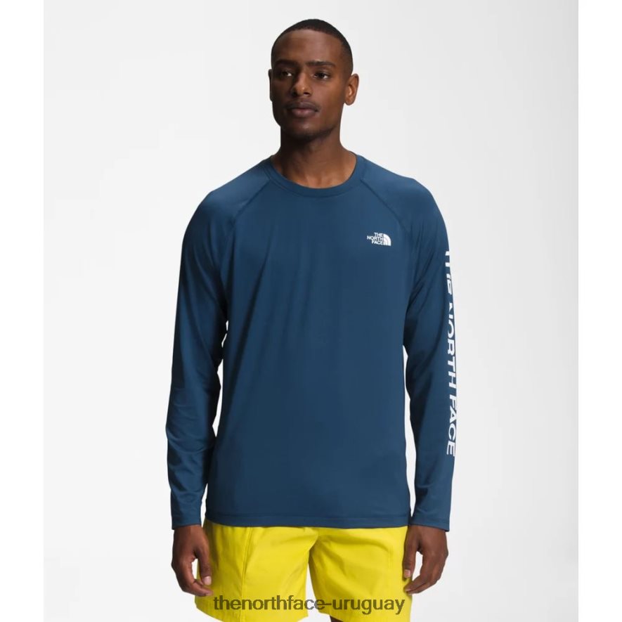 top de agua clase v para hombre 2RRLTN4868 azul sombreado The North Face