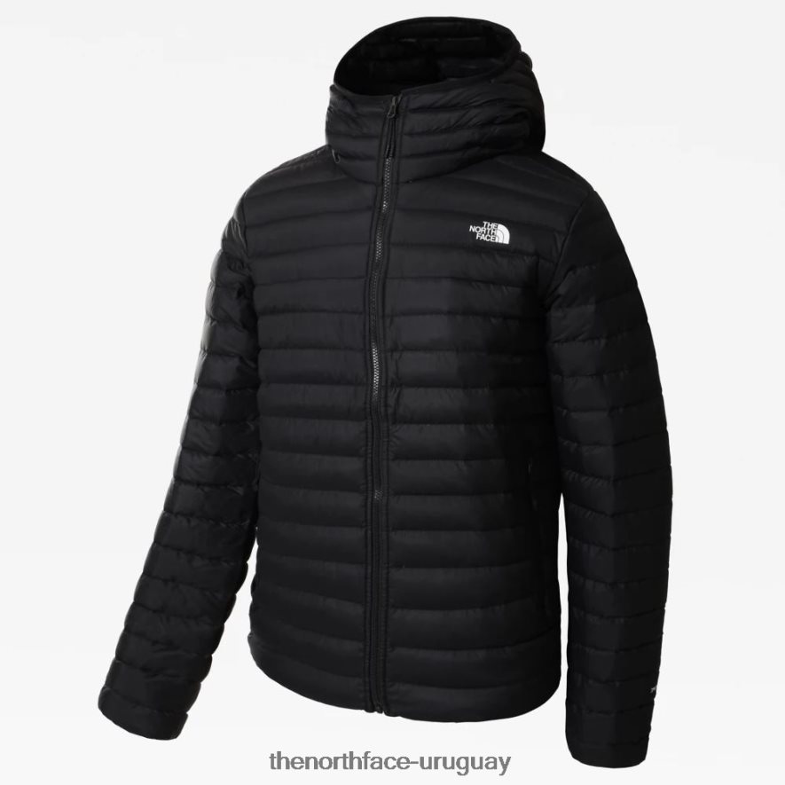 chaqueta de plumón elástica con capucha para hombre 2RRLTN310 negro The North Face