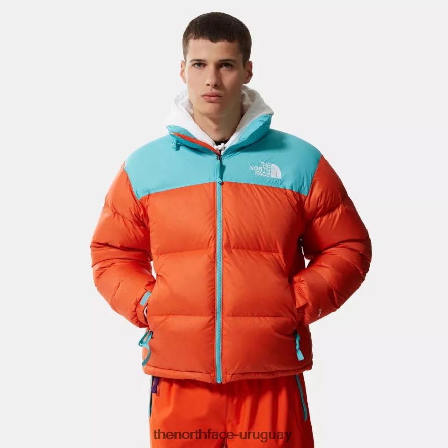 chaqueta nuptse retro hombre 1996 2RRLTN86 naranja roja The North Face