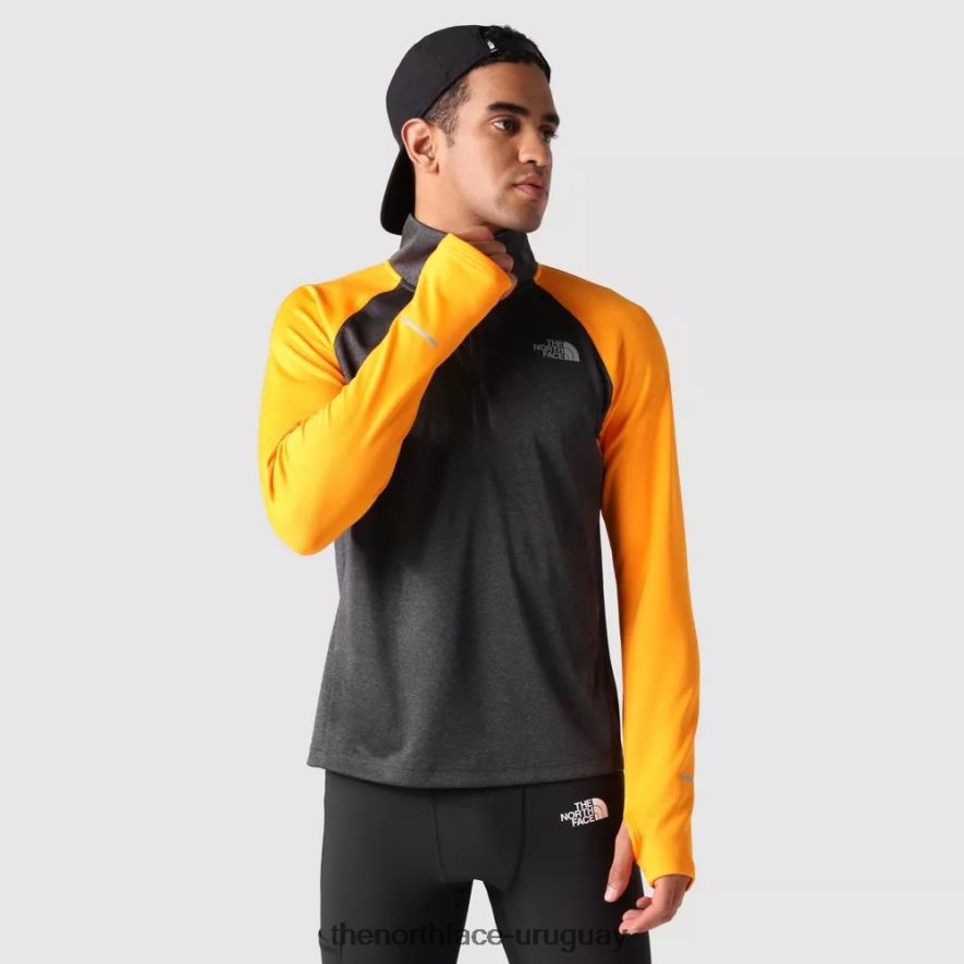 polar negro naranja hombre 1/4 zip run 2RRLTN1594 negro-naranja The North Face