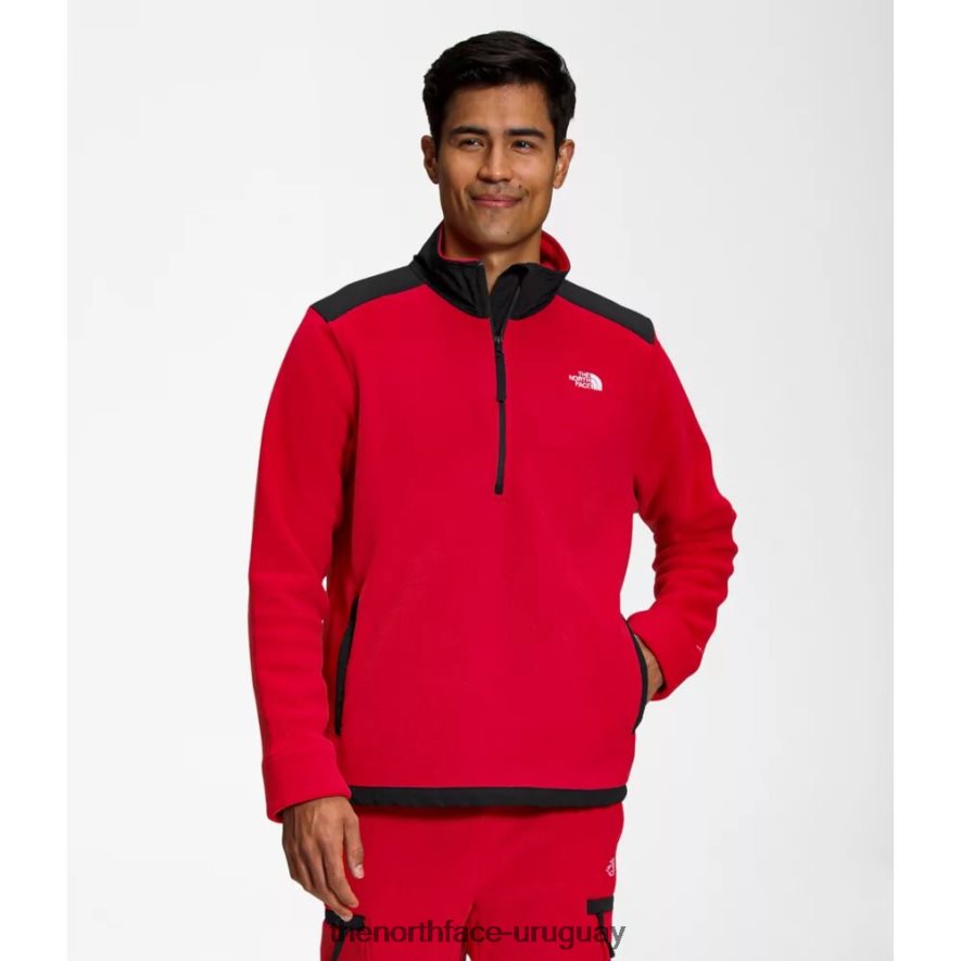 rojo negro hombre alpine polartec 200 zip 2RRLTN5172 negro rojo The North Face