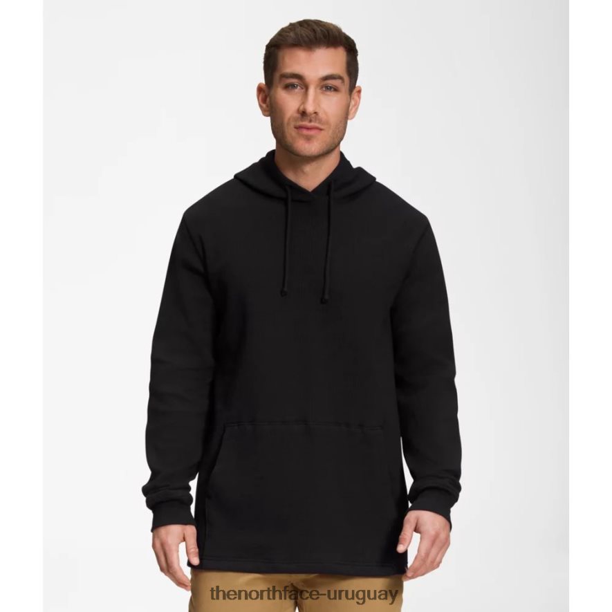 sudadera con capucha de gofres para hombre 2RRLTN6038 negro The North Face