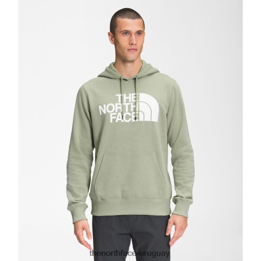 sudadera con capucha de media cúpula para hombre 2RRLTN3433 té verde The North Face