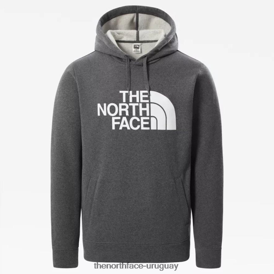 sudadera con capucha de media cúpula para hombre 2RRLTN430 gris The North Face