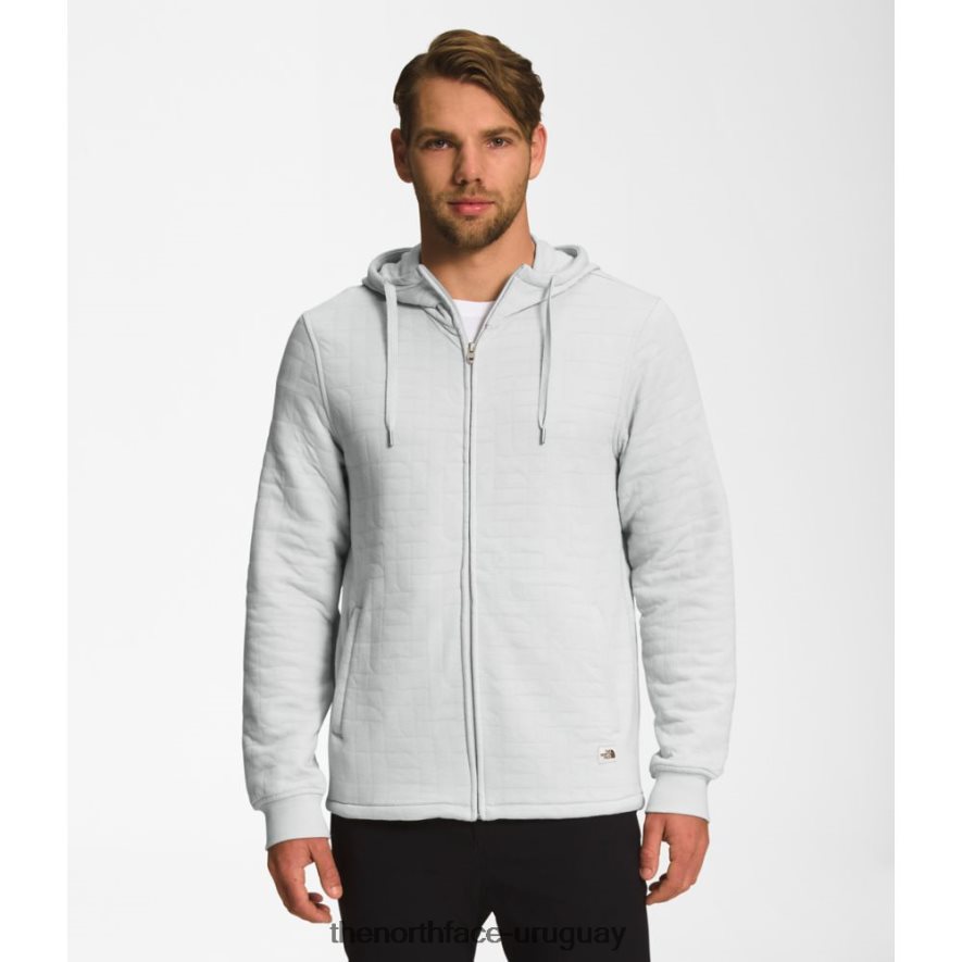 sudadera con capucha y cremallera completa acolchada con pico largo para hombre 2RRLTN4654 gris The North Face