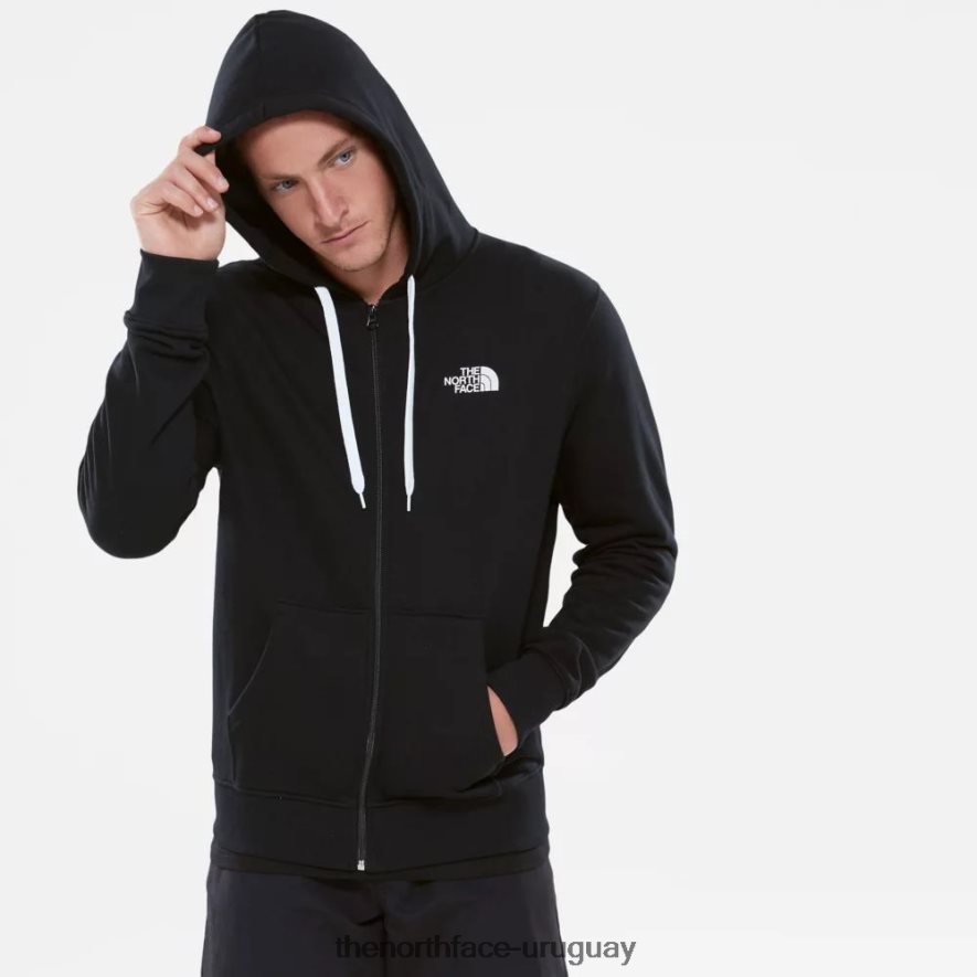 sudadera con capucha y cremallera completa para hombre open gate negro blanco 2RRLTN2386 blanco negro The North Face