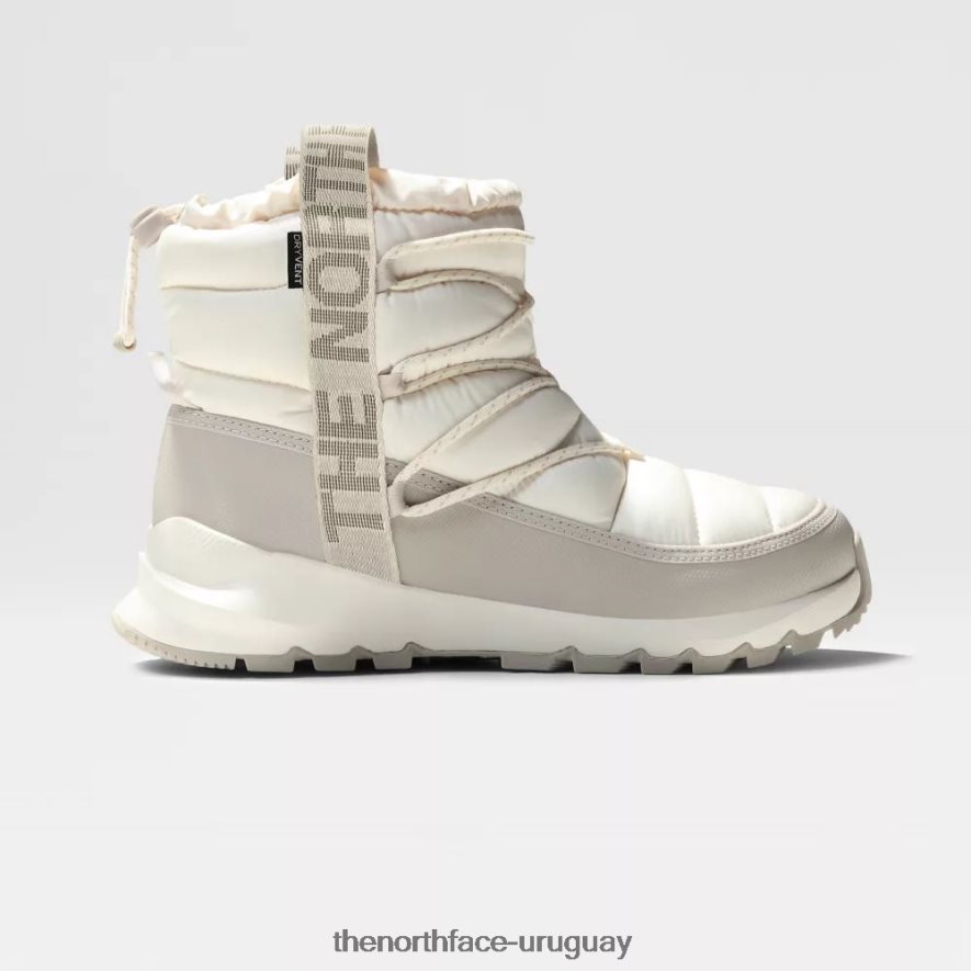 Botas de invierno impermeables con cordones Thermoball para mujer 2RRLTN1388 blanco The North Face