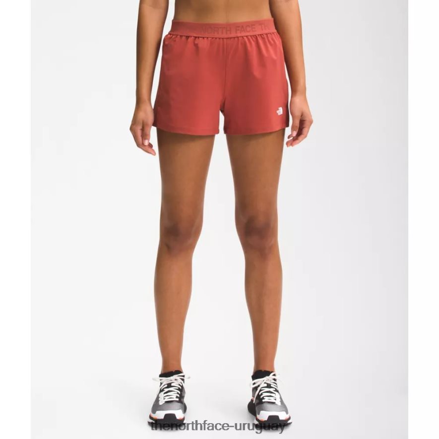 las mujeres deambulan pantalones cortos 2RRLTN4857 especias rojas The North Face