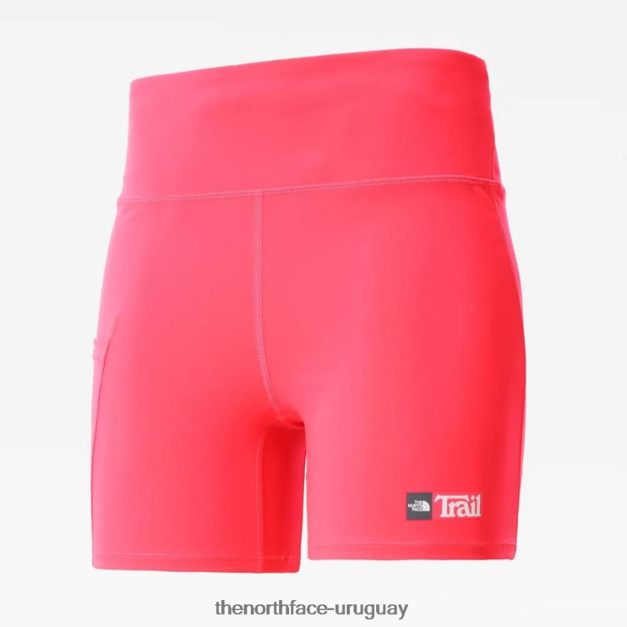 pantalones cortos ajustados movmynt 5 para mujer 2RRLTN1310 coral brillante The North Face