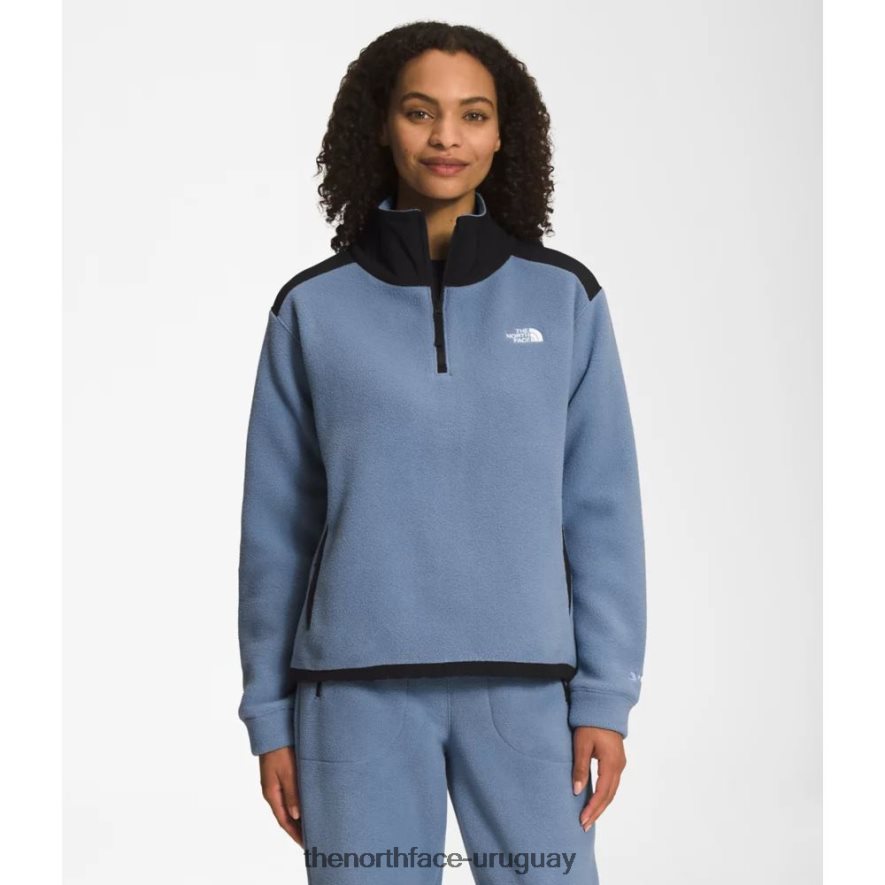 mujer alpina polartec 200 zip 2RRLTN5207 azul popular The North Face