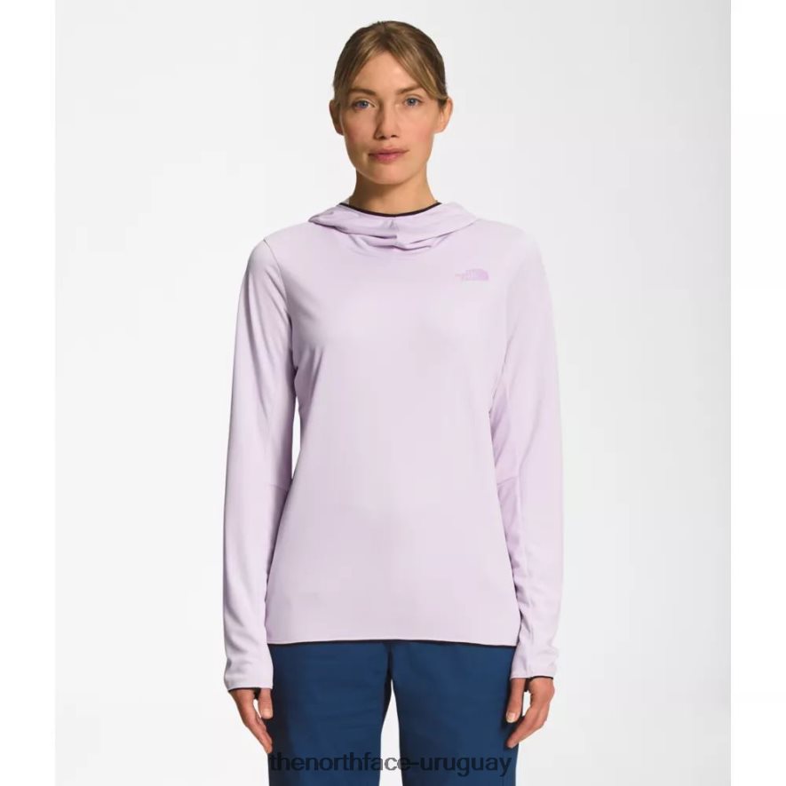 sudadera con capucha para mujer belay sun 2RRLTN4497 niebla de lavanda The North Face