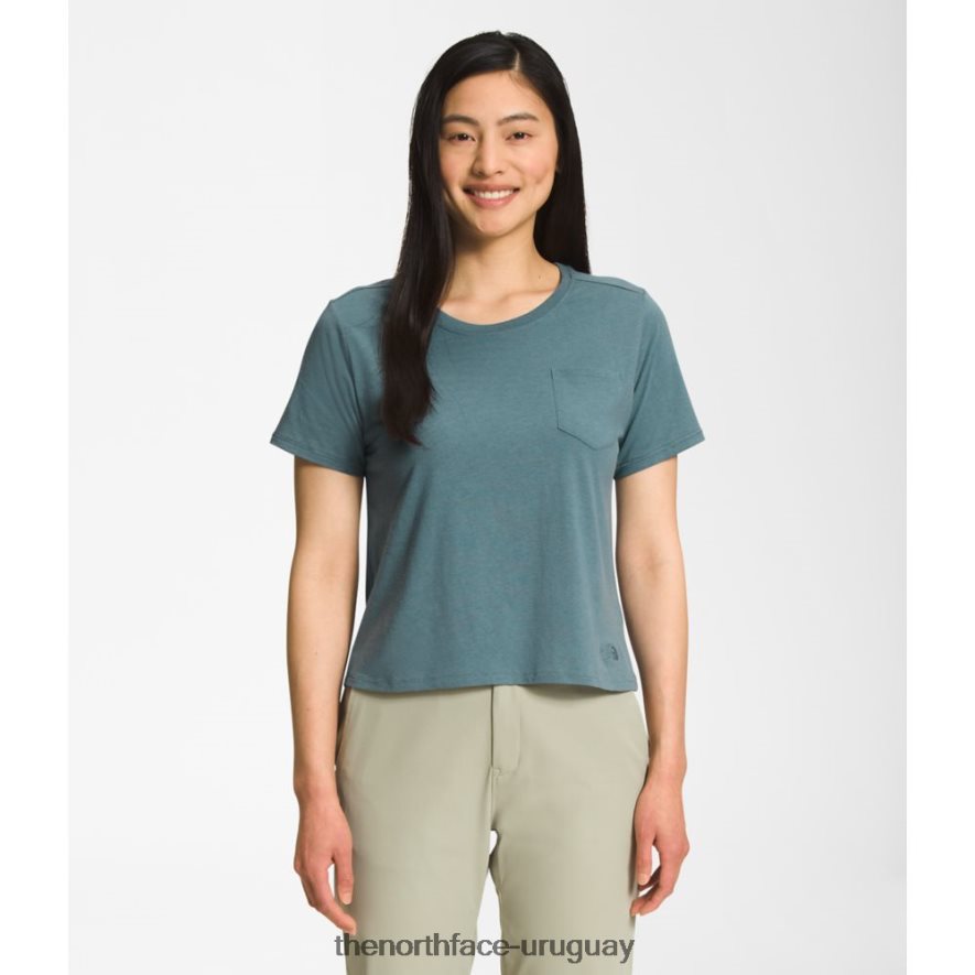 camiseta con bolsillo mujer terreno s/s 2RRLTN6215 azul The North Face