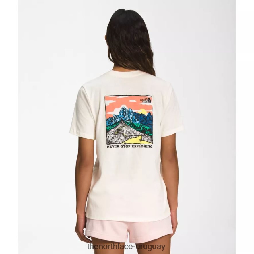 camiseta de manga corta con inyección gráfica para mujer 2RRLTN5505 blanco The North Face