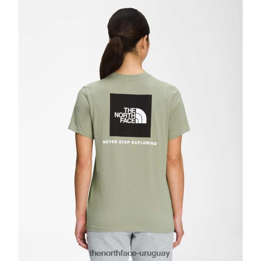 camiseta de manga corta para mujer 2RRLTN3334 té verde The North Face