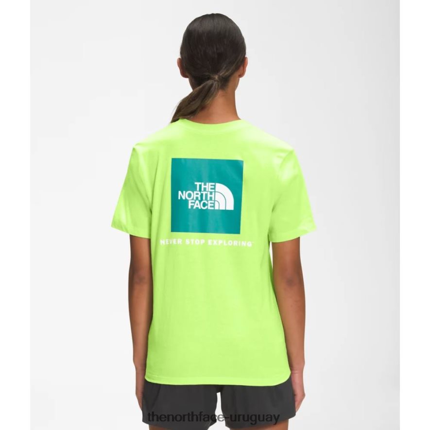 camiseta de manga corta para mujer 2RRLTN3345 verde The North Face