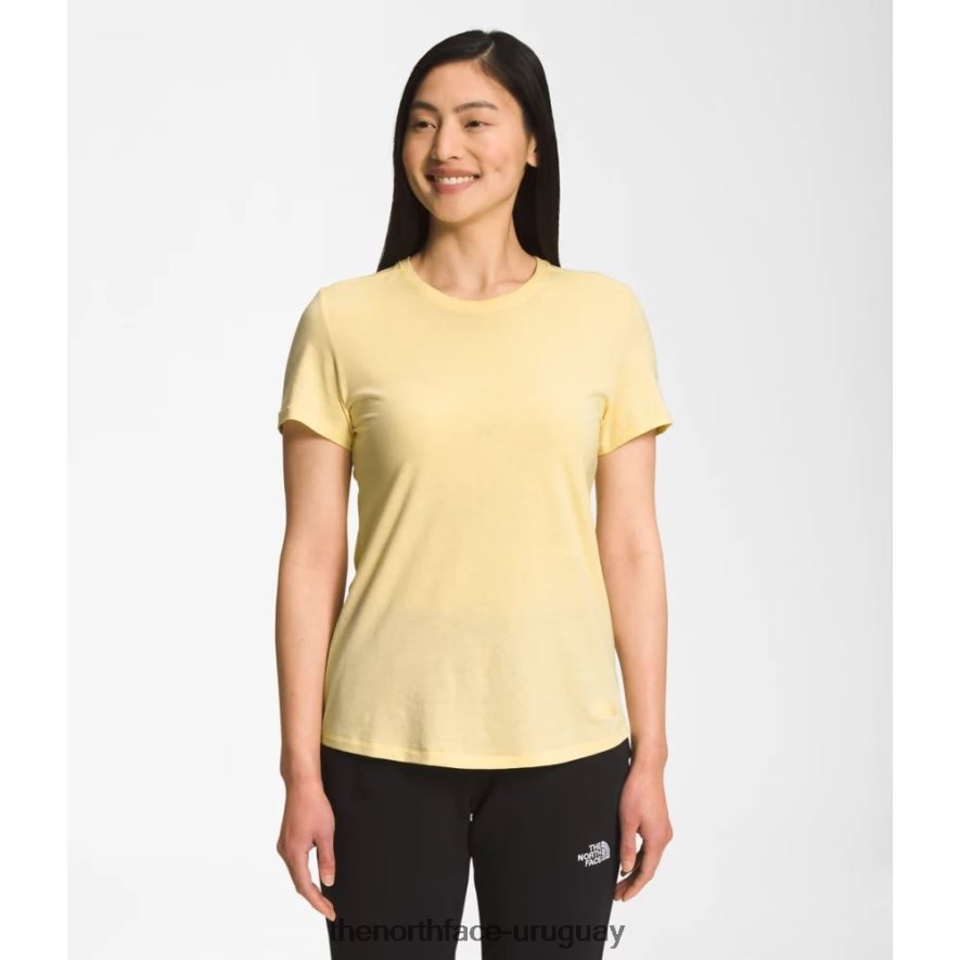 camiseta de manga corta terreno mujer 2RRLTN6197 plátano pálido The North Face