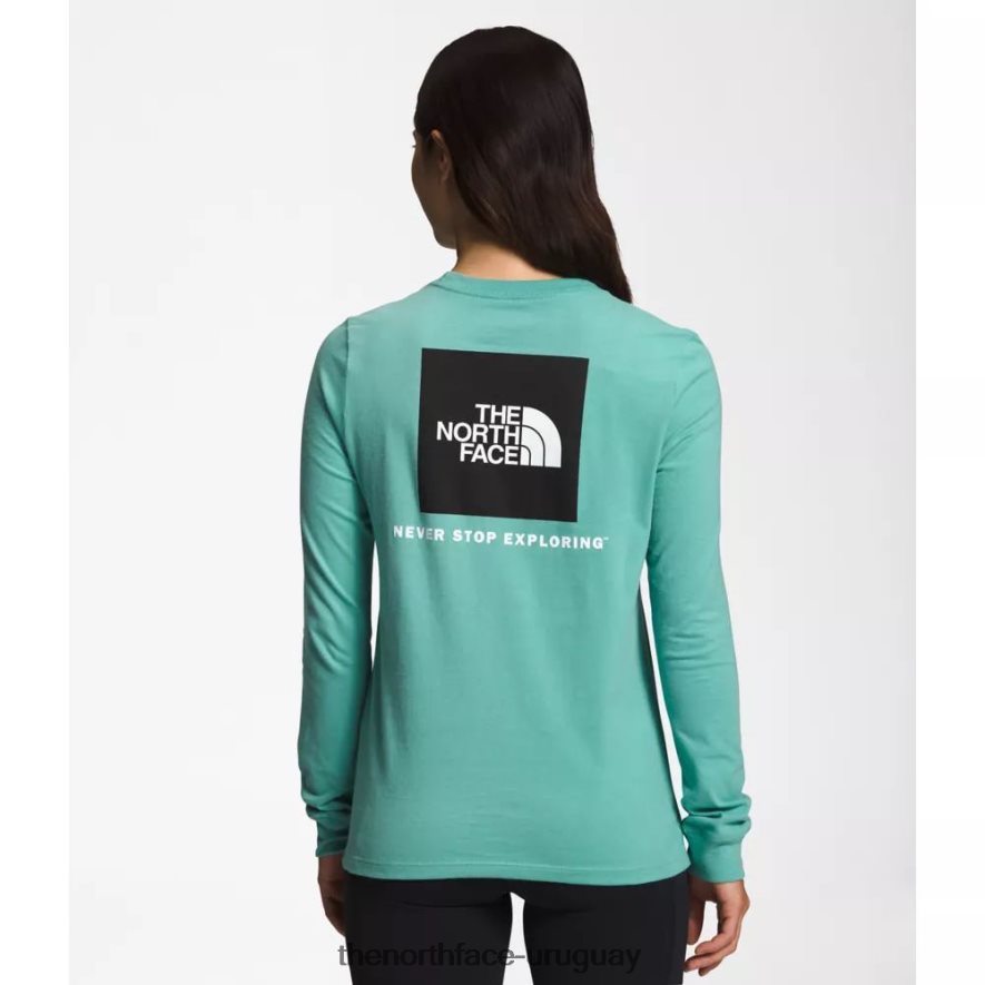 camiseta de manga larga para mujer 2RRLTN4587 wasabi The North Face