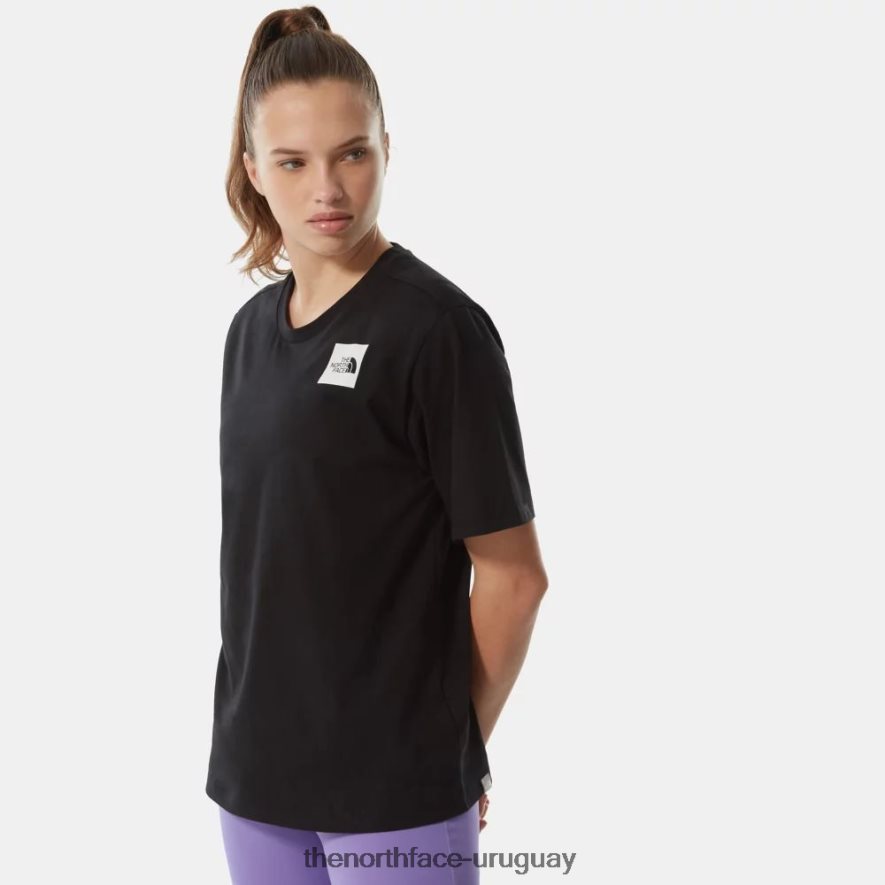 camiseta fina relajada mujer 2RRLTN612 negro The North Face