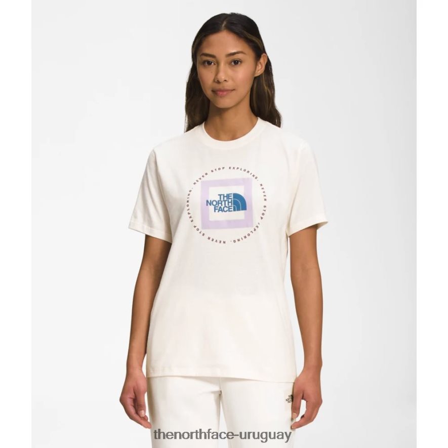 camiseta geo nse de manga corta para mujer 2RRLTN5549 blanco The North Face