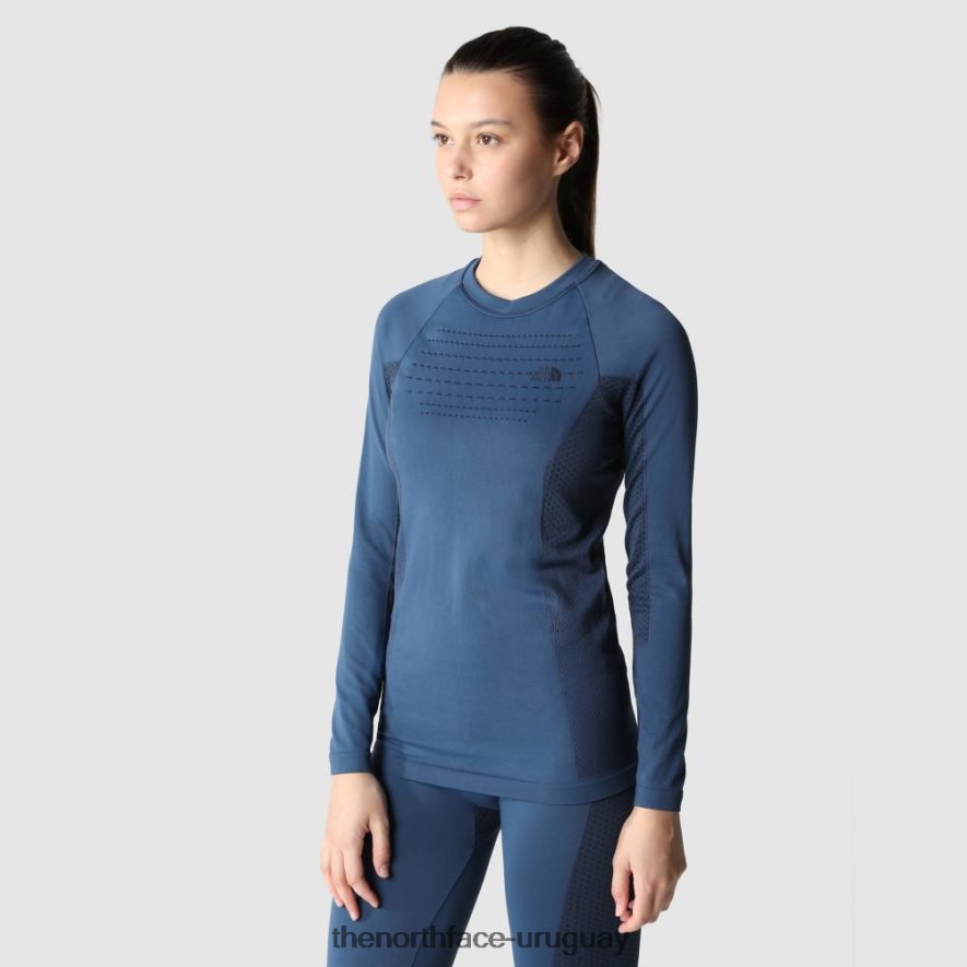 top deportivo de manga larga para mujer 2RRLTN290 trullo de ala azul The North Face