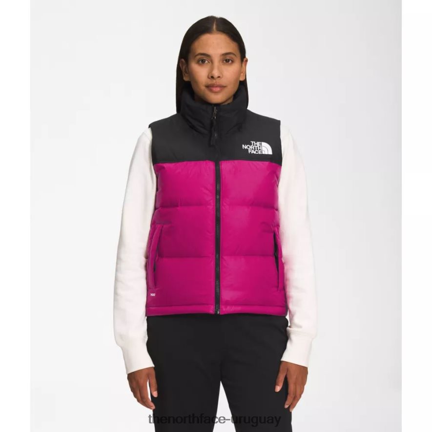 chaleco retro nuptse 1996 mujer 2RRLTN3305 rosa fucsia The North Face