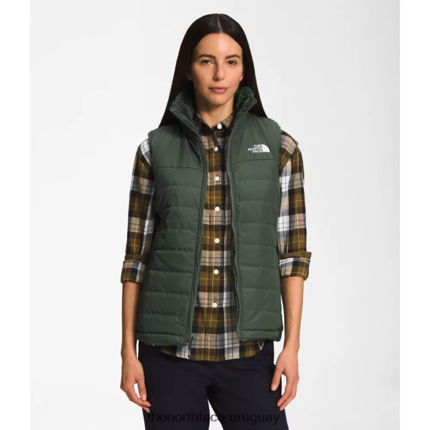 chaleco reversible con aislamiento mossbud para mujer 2RRLTN3605 tomillo The North Face