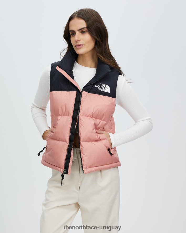 chaleco retro nuptse 1996 2RRLTN7025 rosa del amanecer The North Face