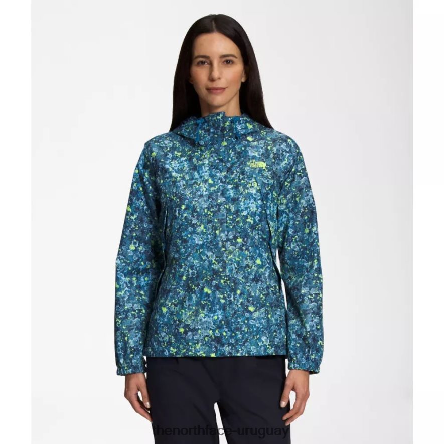 chaqueta anora estampada mujer 2RRLTN4806 liquen azul The North Face