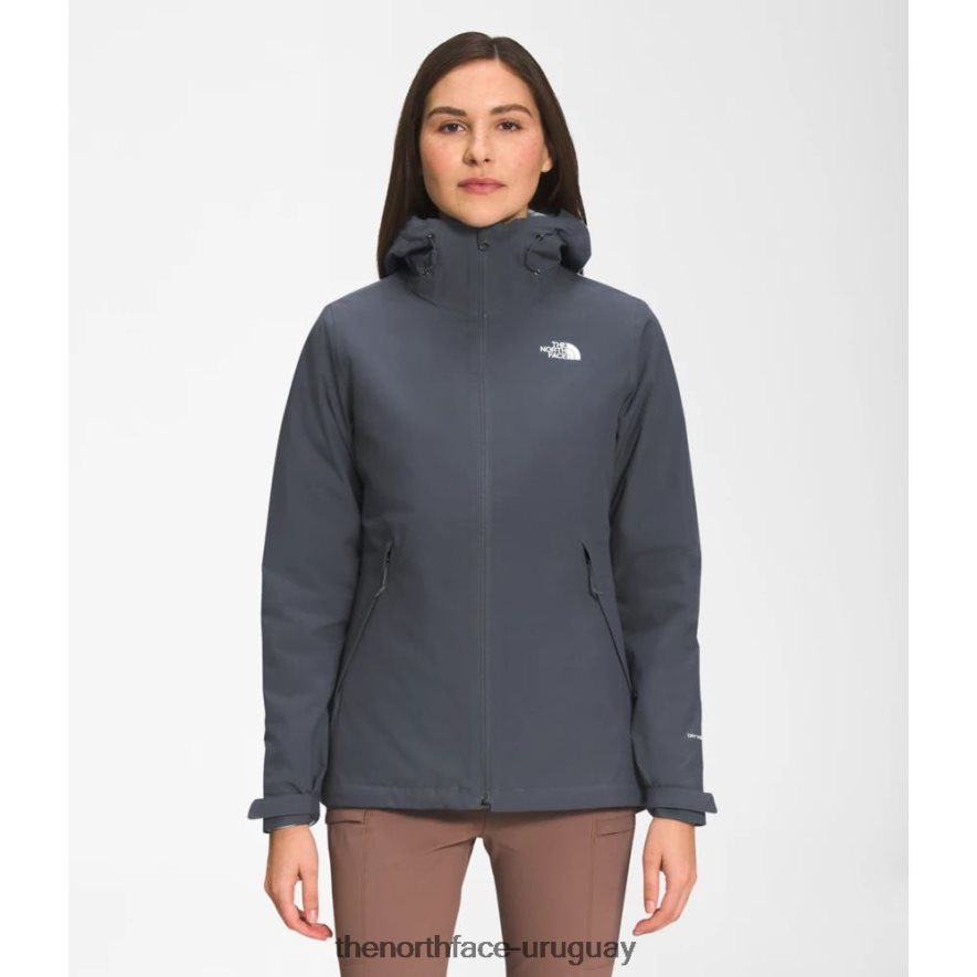 chaqueta carto triclimate mujer 2RRLTN4263 gris The North Face