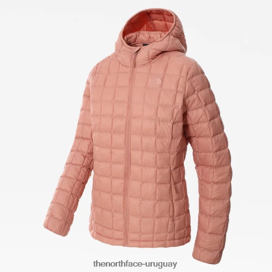 chaqueta con capucha termoball eco mujer 2RRLTN1084 rosa del amanecer The North Face