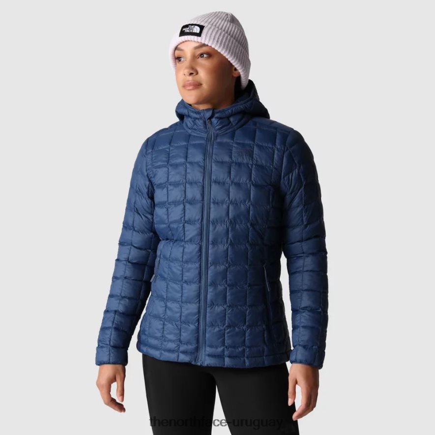 chaqueta con capucha termoball eco mujer 2RRLTN1085 azul sombreado The North Face