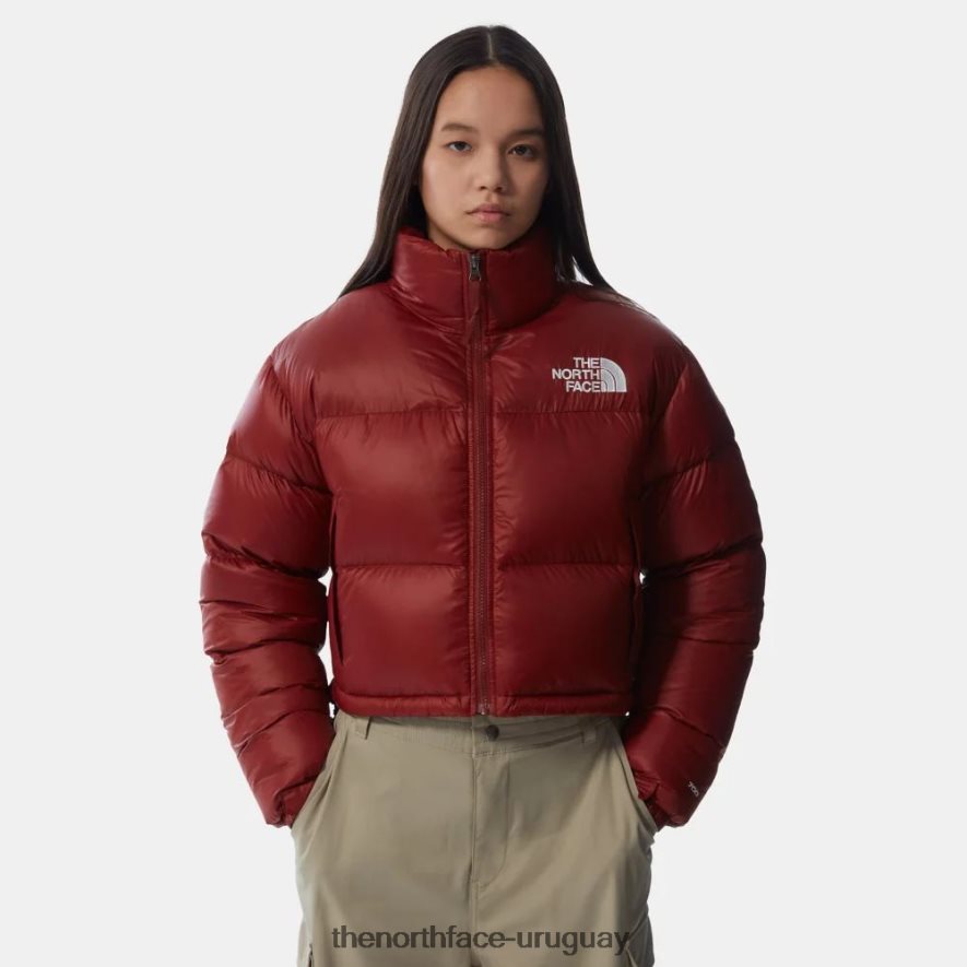 chaqueta corta nuptse mujer 2RRLTN1070 casa de ladrillo rojo The North Face