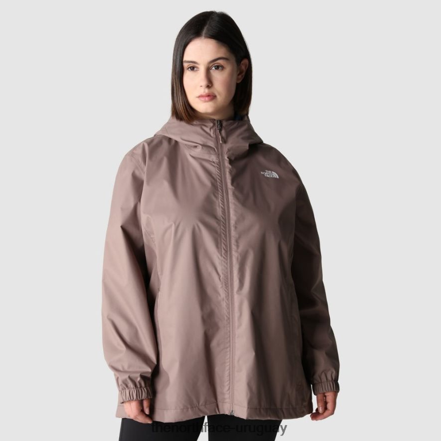 chaqueta de búsqueda de talla grande para mujer 2RRLTN586 color topo profundo The North Face