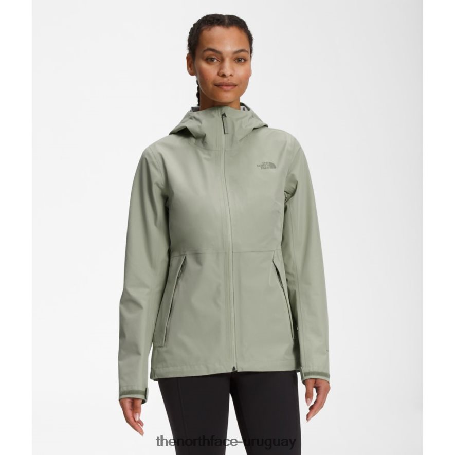 chaqueta dryzzle Futurelight mujer 2RRLTN4687 té verde The North Face