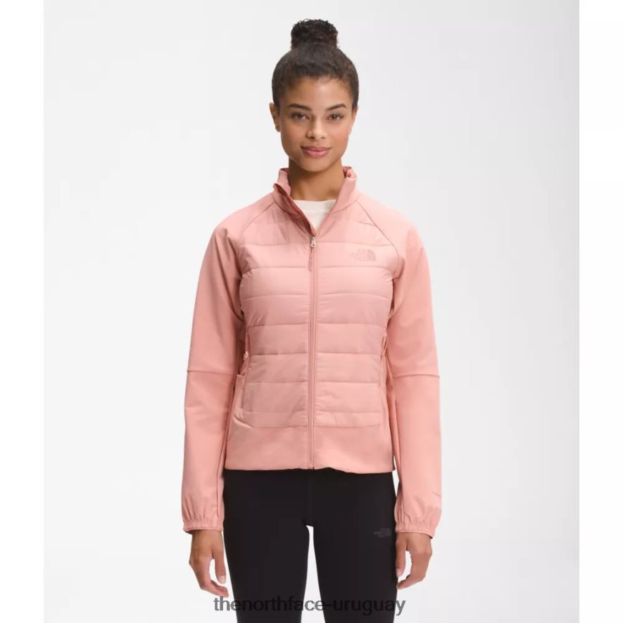 chaqueta híbrida de refugio para mujer 2RRLTN4428 rosa del amanecer The North Face