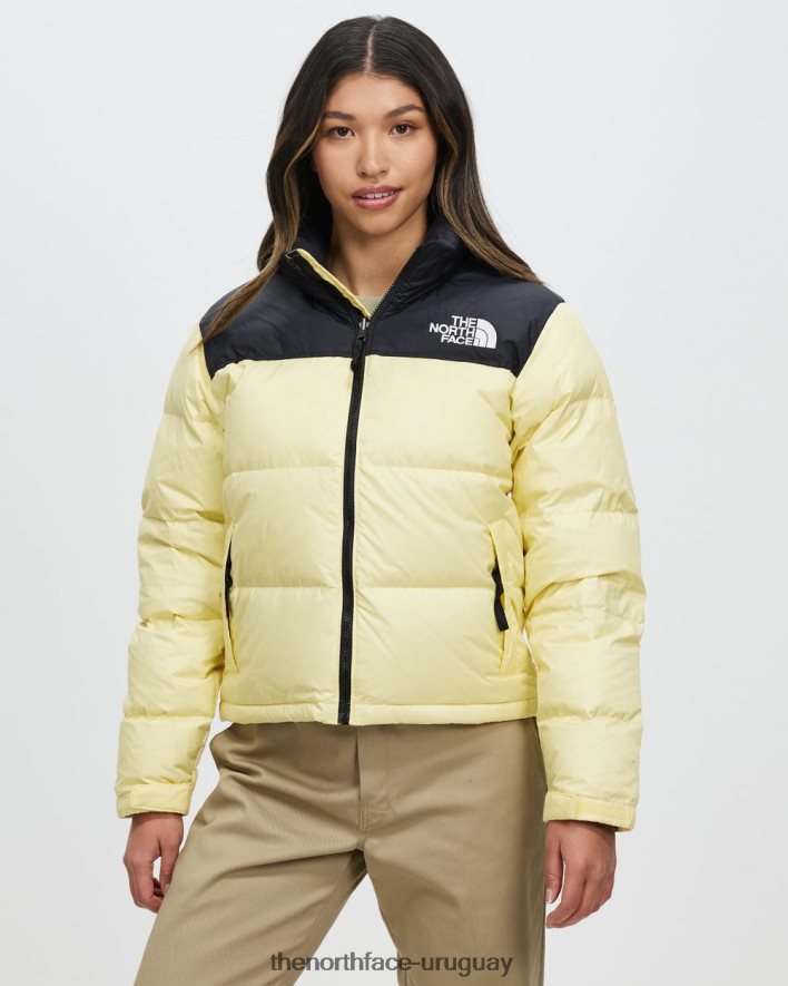 chaqueta retro nuptse 1996 2RRLTN6877 plátano pálido The North Face