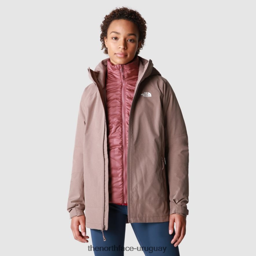 chaqueta triclimate inlux mujer 2RRLTN589 color topo profundo The North Face