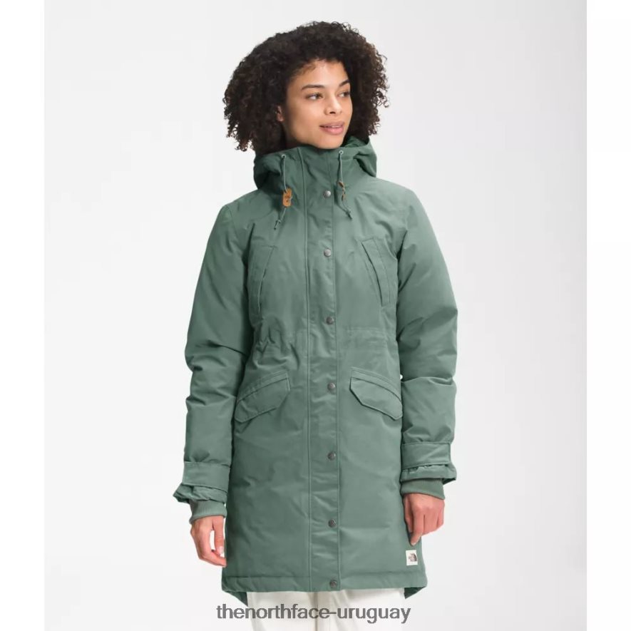 parka de nieve para mujer 2RRLTN3873 verde laurel The North Face