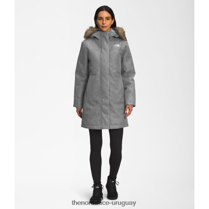 parka ártica novedosa para mujer 2RRLTN6144 gris The North Face