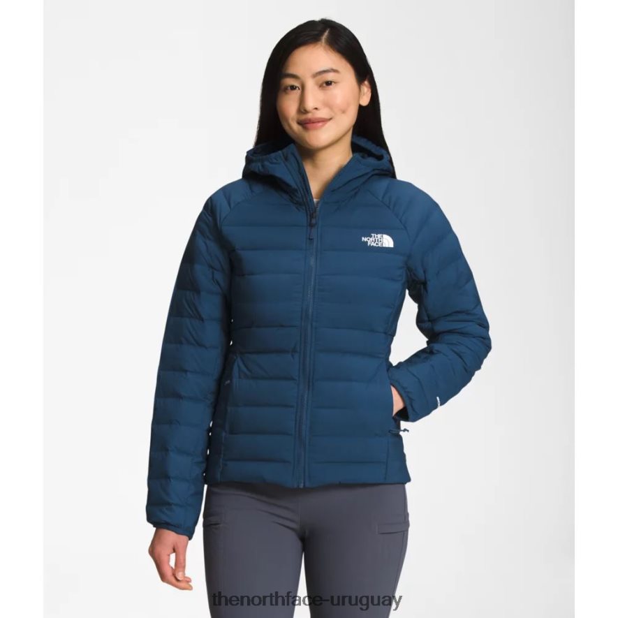 sudadera con capucha Belleview Stretch Down para mujer 2RRLTN5224 azul sombreado The North Face