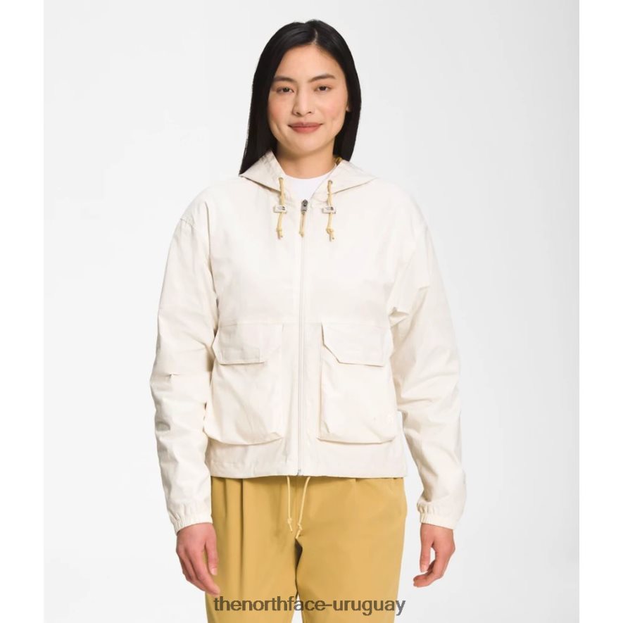 sudadera con capucha ripstop viento mujer 2RRLTN5638 blanco The North Face