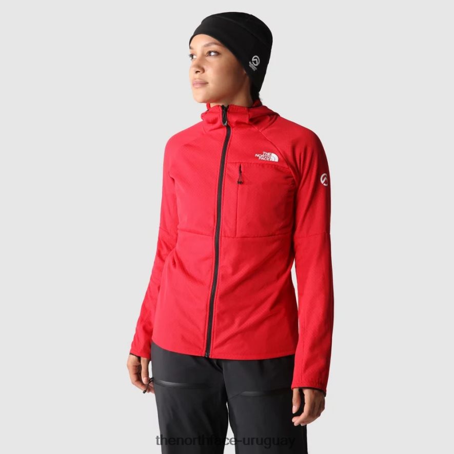 Mujer Summit Series Futurefleece chaqueta con capucha 2RRLTN1344 rojo The North Face